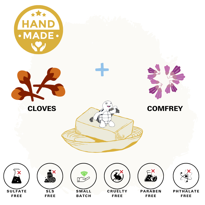 Comfrey & Cloves Natural Bar Soap
