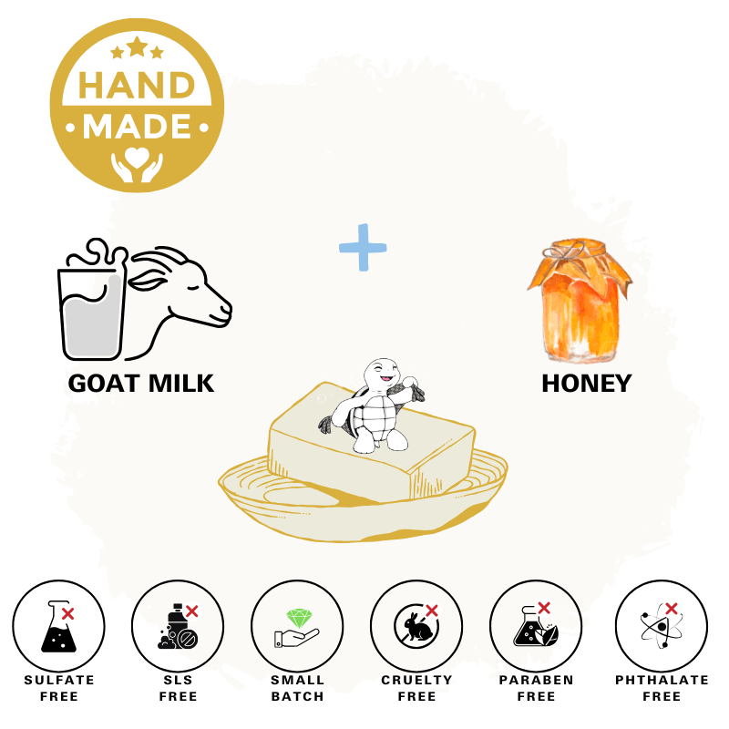 Goat Milk & Honey Natural Soap Bar