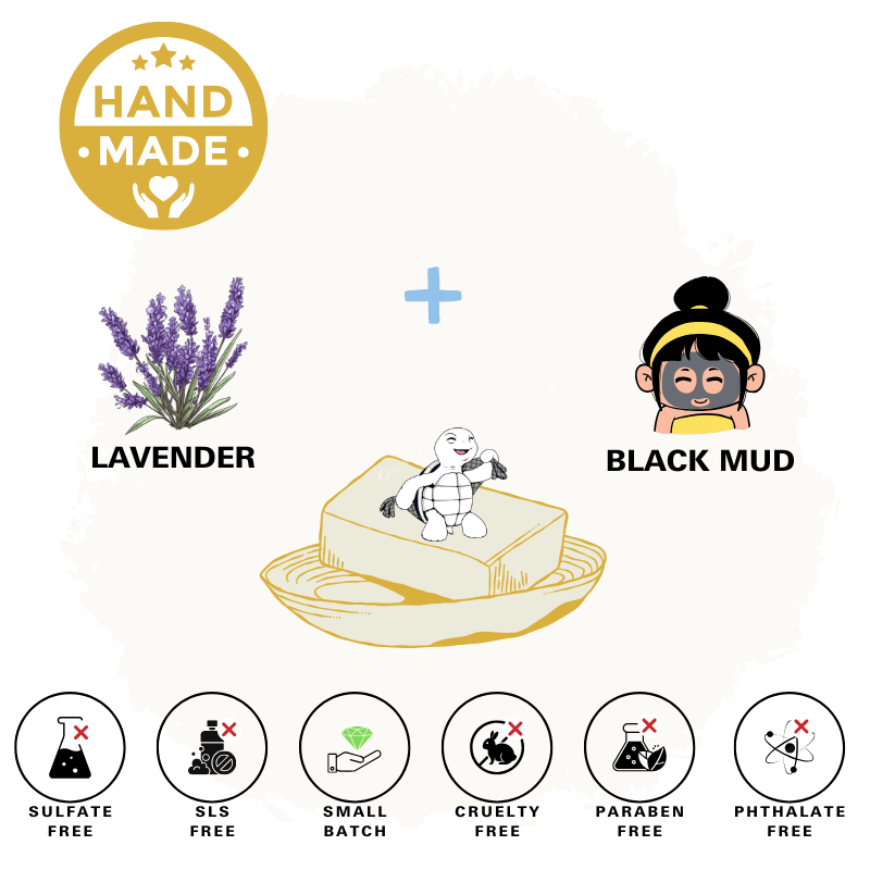 Black Mud & Lavender Natural Bar Soap
