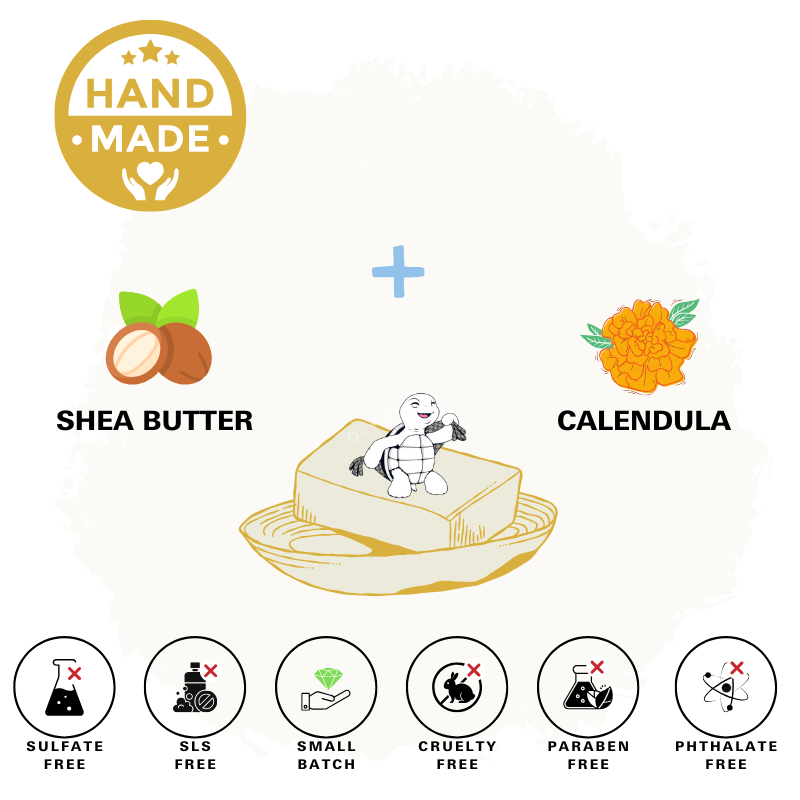 Shea Butter & Calendula Natural Soap Bar