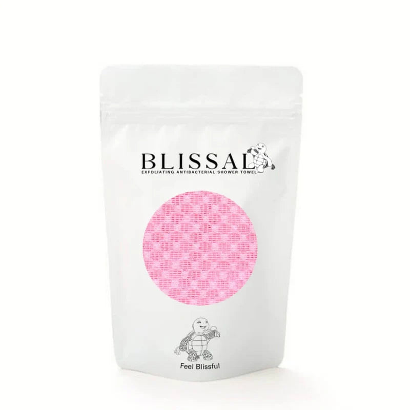 Blissal Exfoliating Antibacterial Shower Towel - Visual Uplift Project TEST