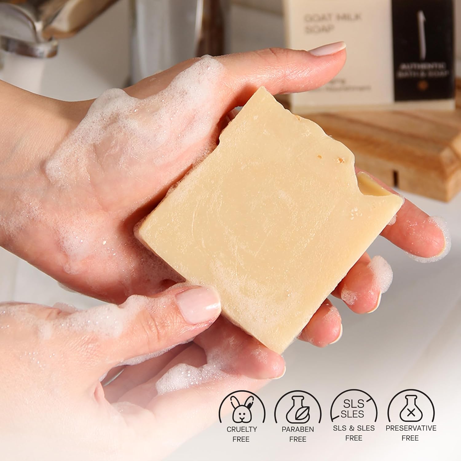 Goat Milk & Honey Natural Soap Bar